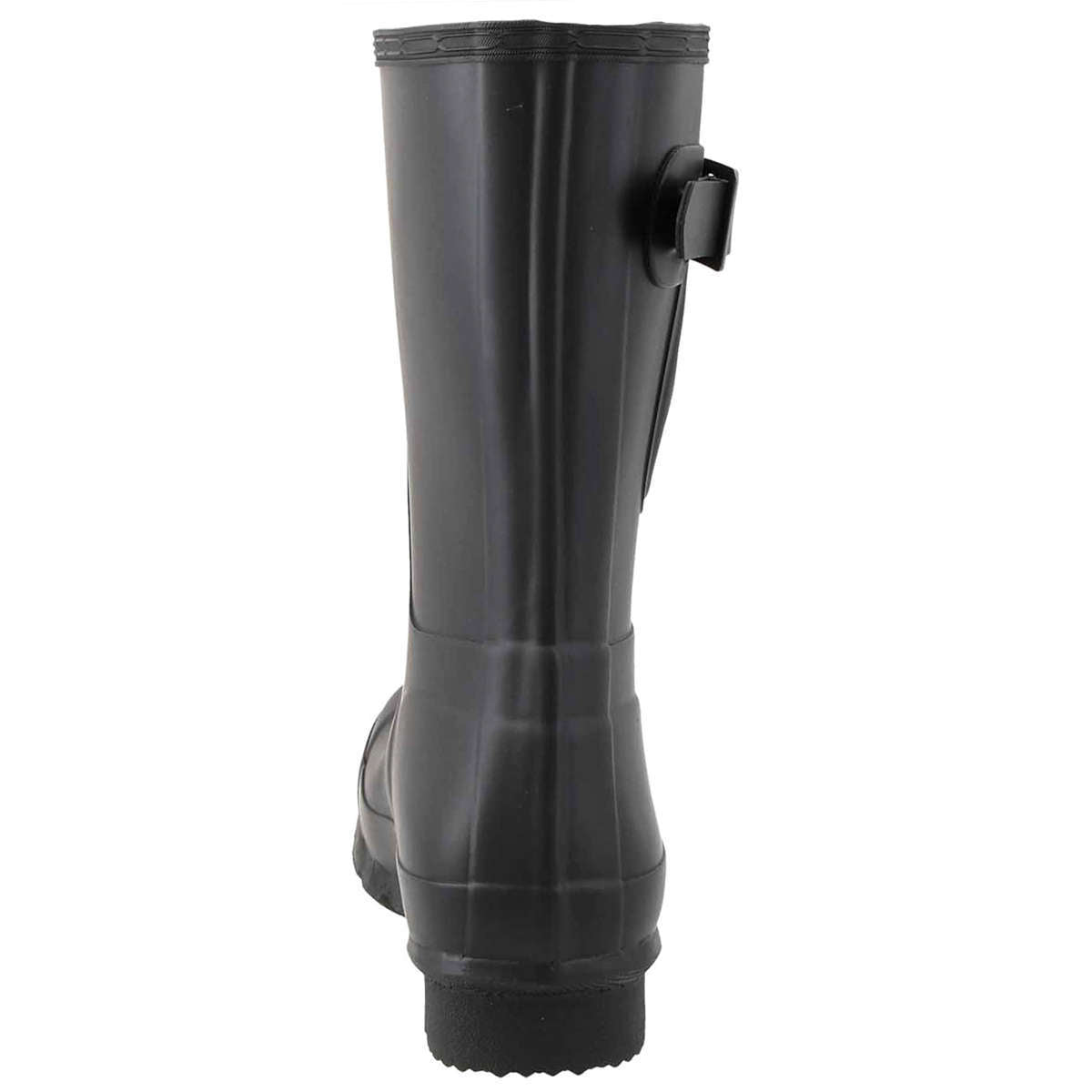 Hunter women's original back 2024 adjustable rain boots black