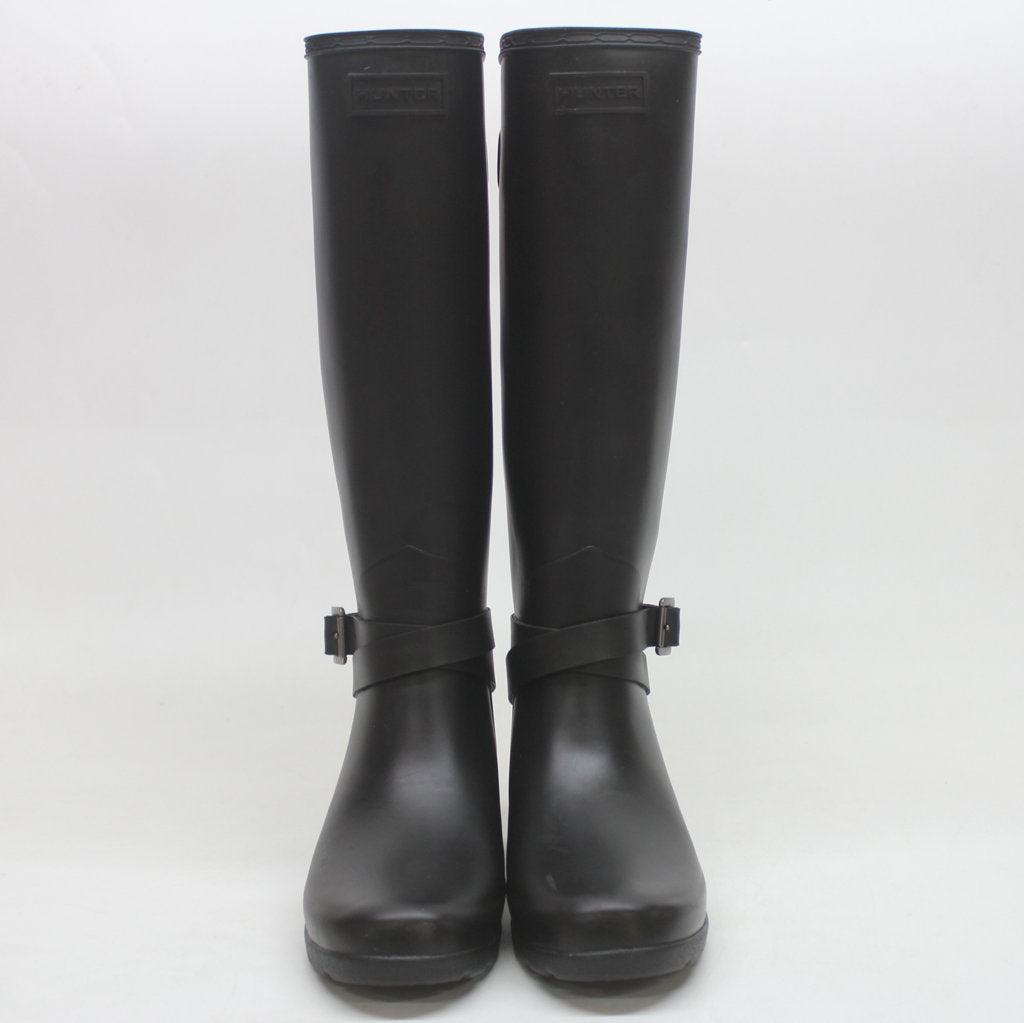 Hunter Womens Boots Refined Back Adjustable Tall Casual Wellington Rubber - UK 4