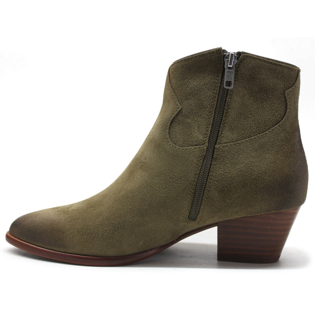 Ash Womens Boots Houston Casual Zip-Up Heeled Ankle Suede - UK 5