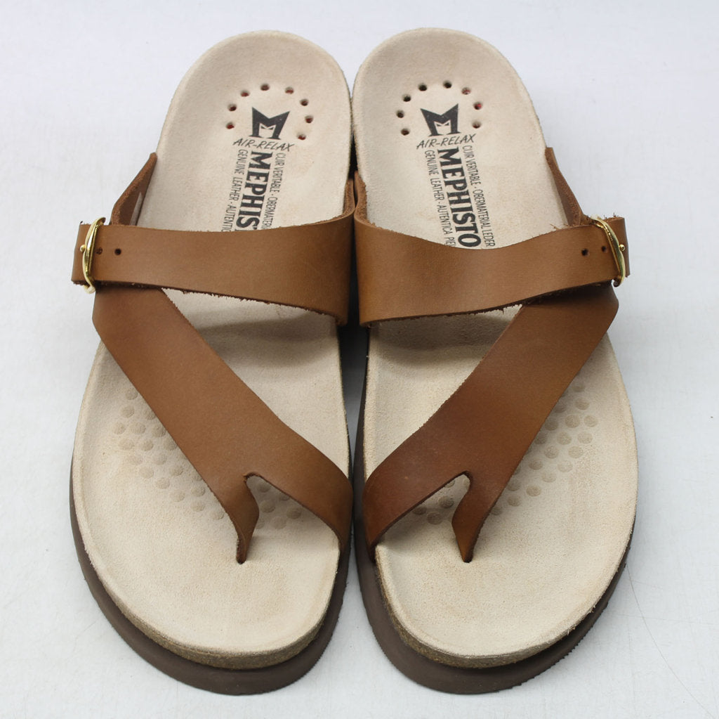 Mephisto Womens Sandals Helen Casual Buckle Strap Toe-Post Open Back Leather - UK 7.5