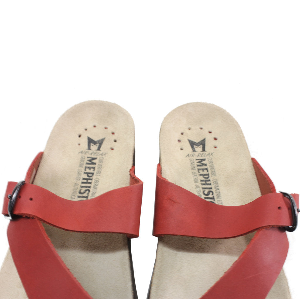 Mephisto Womens Sandals Helen Casual Buckle Strap Toe Post Open Back Leather - UK 5.5