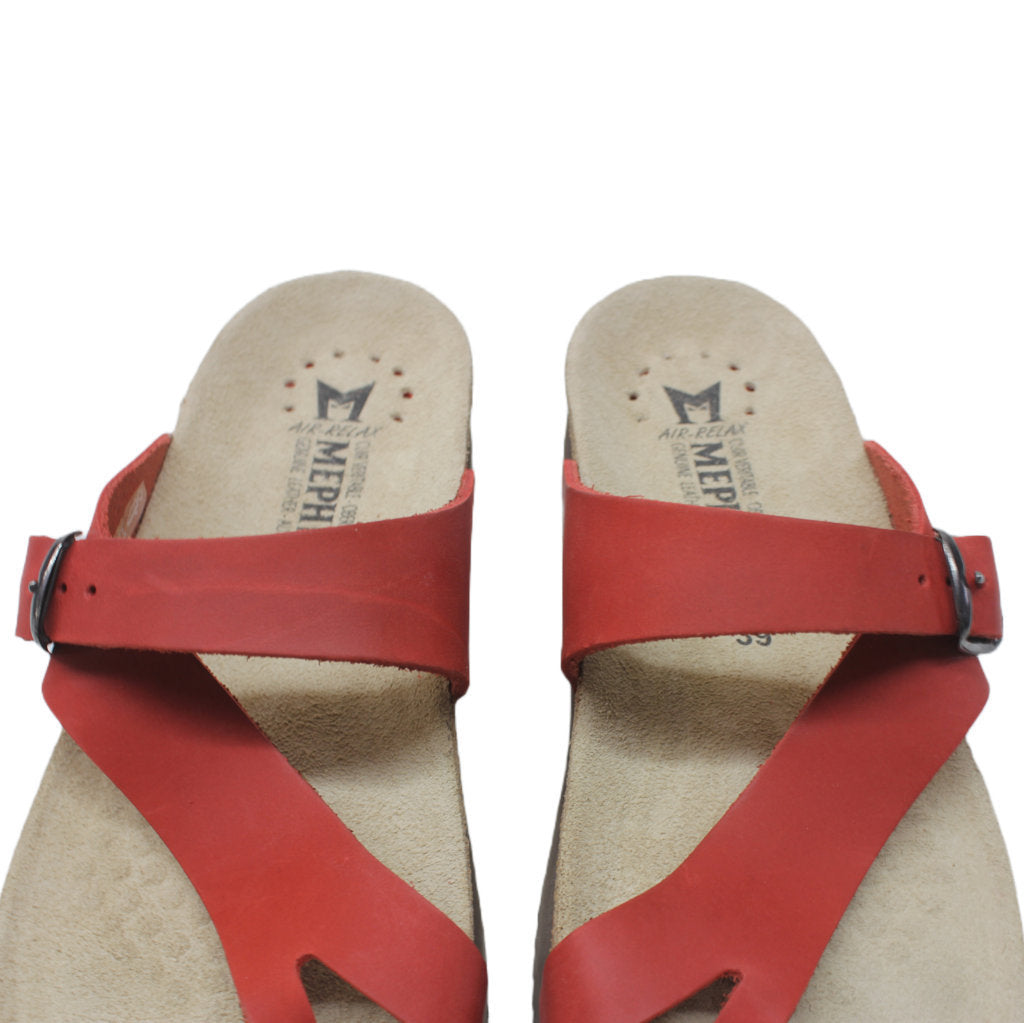 Mephisto Womens Sandals Helen Casual Buckle Strap Toe Post Open Back Leather - UK 6.5