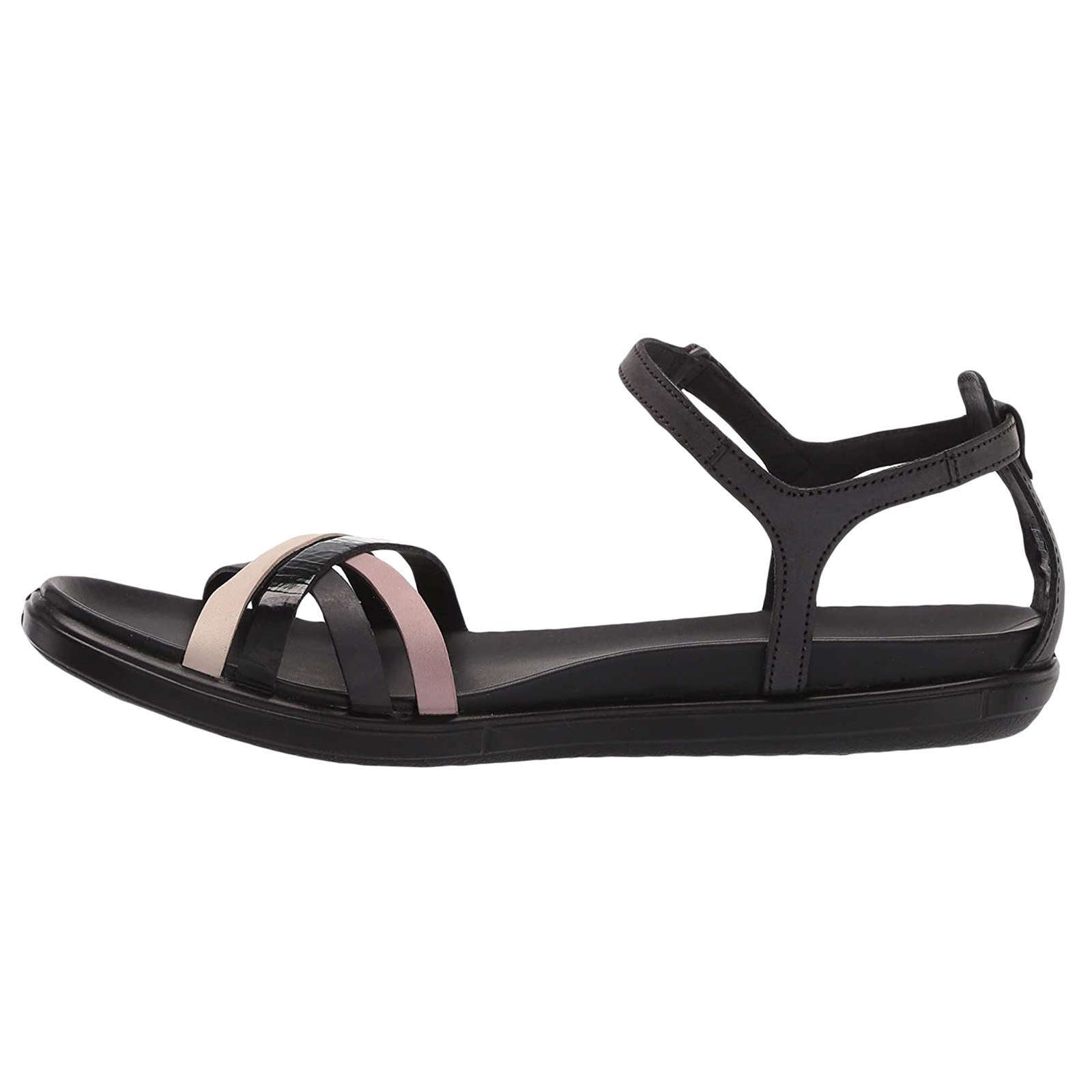 Ecco Simpil Leather Women s Strappy Flat Sandals