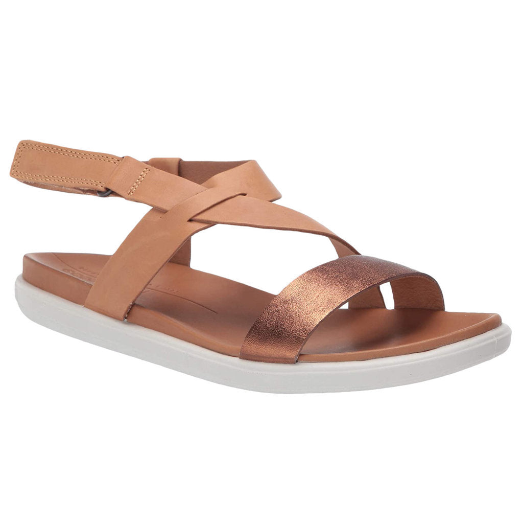 Ecco Womens Sandals Simpil 209223 Casual Hook-And-Loop Slingback Leather - UK 5-5.5