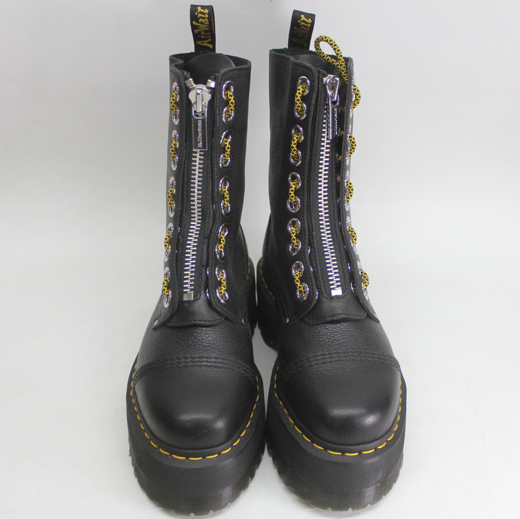 Dr. Martens Womens Boots Sinclair Hi Max Lace-Up Zip-Up Ankle Pisa Leather - UK 6.5