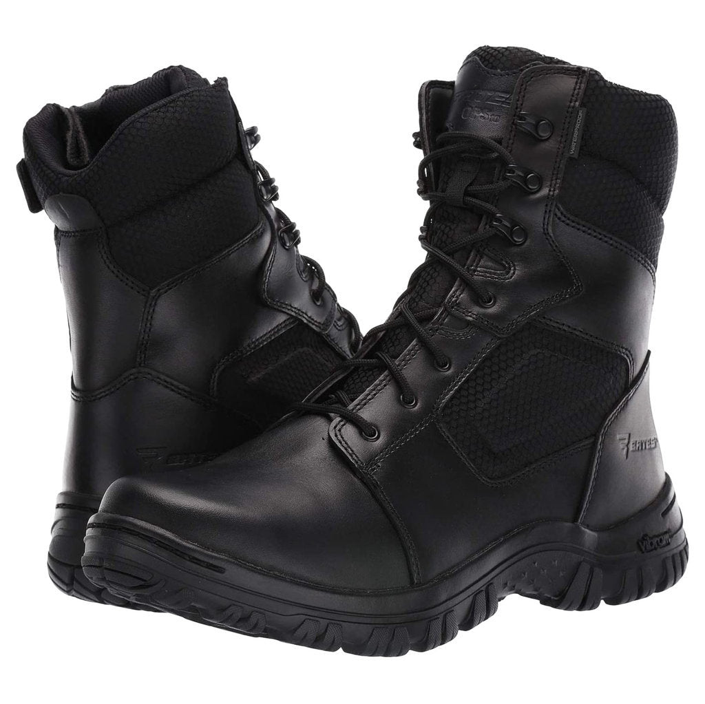 Bates Mens Boots Manuever Waterproof Side Zip Ankle Zip-Up Leather Synthetic - UK 7