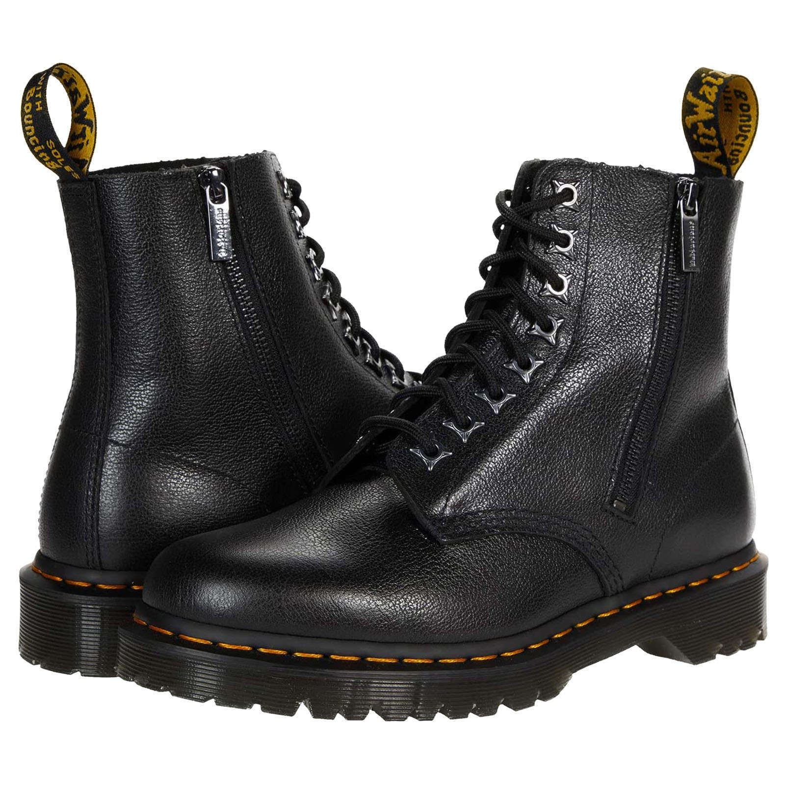 Dr. martens women's pascal with zip combat clearance boot