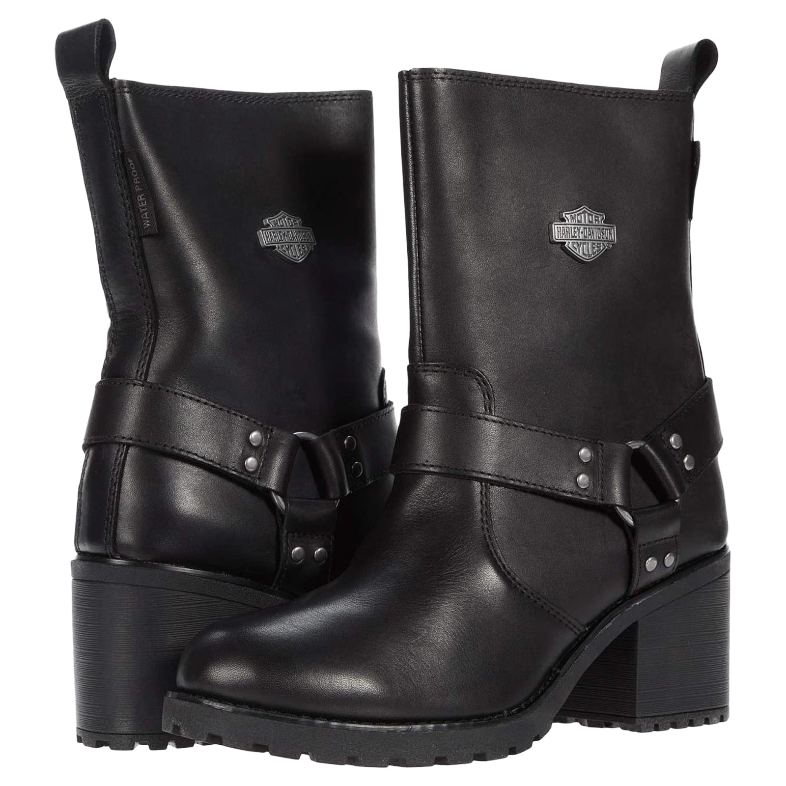 Harley Davidson Womens Boots Howell 7" Harness Side-Zip - UK 5