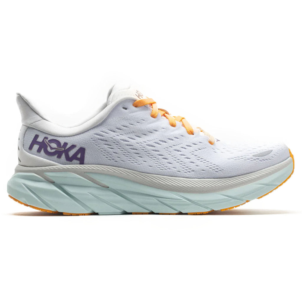 Hoka Womens Trainers Clifton 8 Lace-Up Low-Top Running Textile - UK 8.5