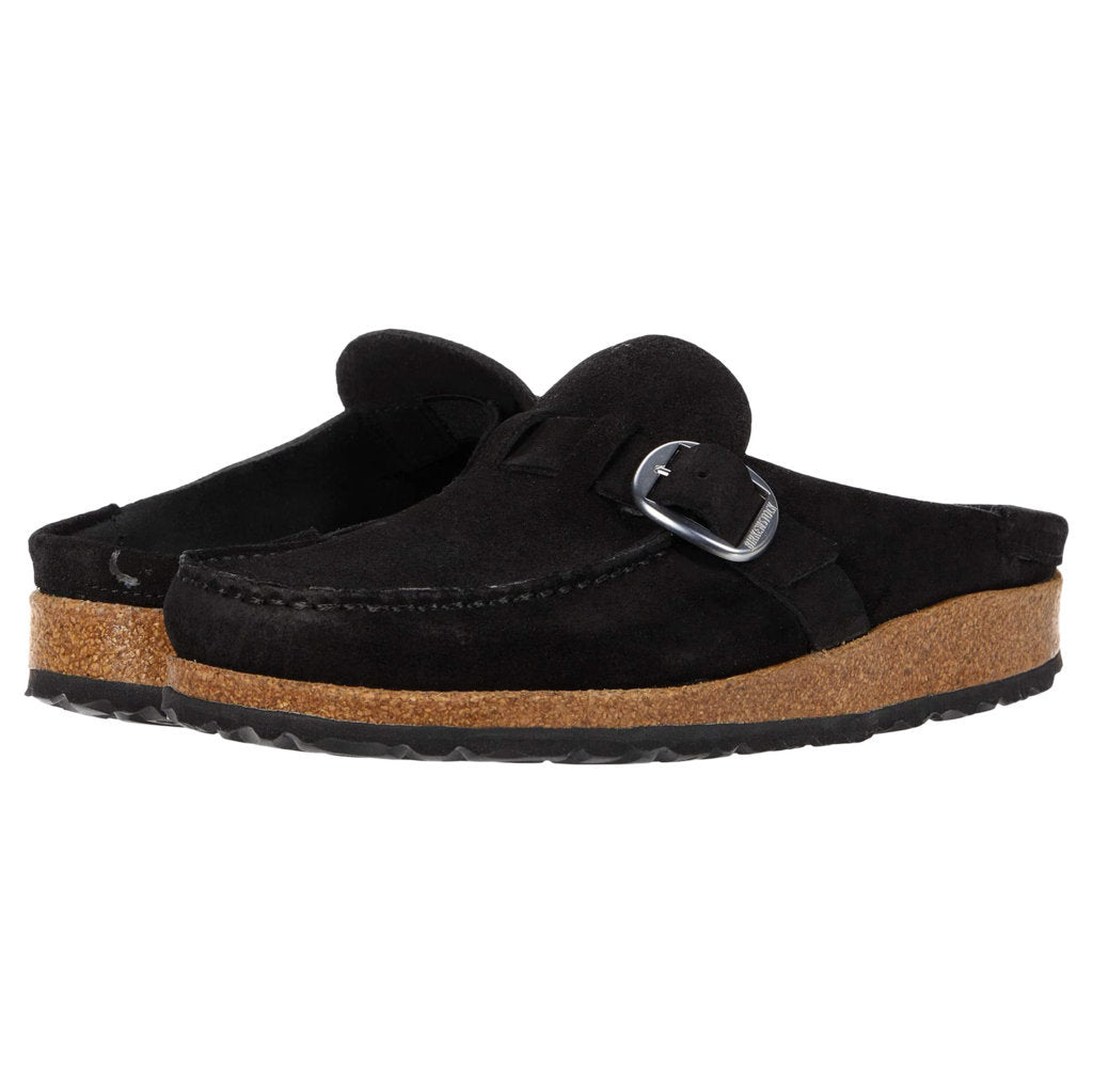 Birkenstock Unisex Sandals Buckley Slip-On Open-Back Buckle Suede Leather - UK 5