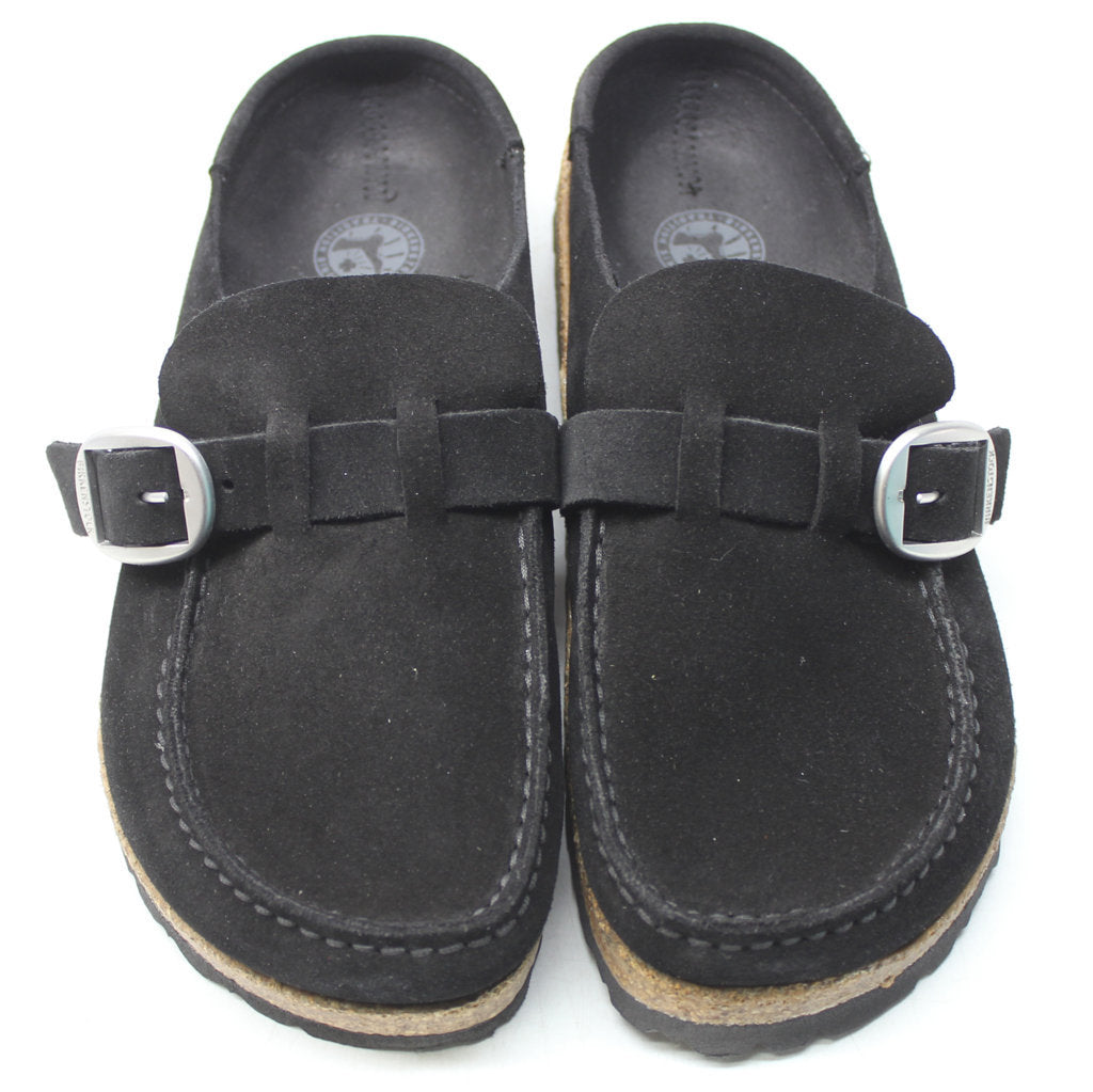 Birkenstock Unisex Sandals Buckley Slip-On Open-Back Buckle Suede Leather - UK 5