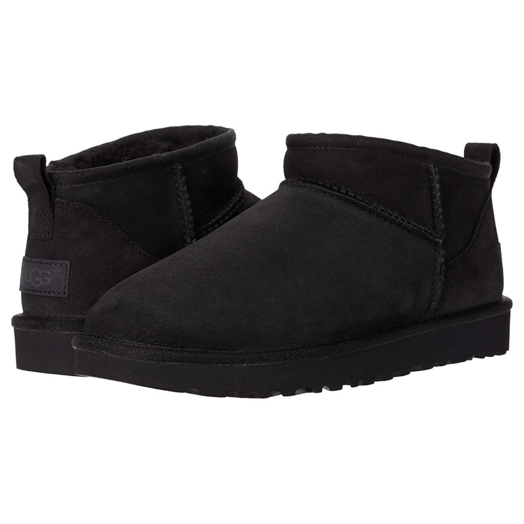 Ugg Australia Womens Boots Classic Ultra Mini Casual Pull-On Ankle Suede - UK 6