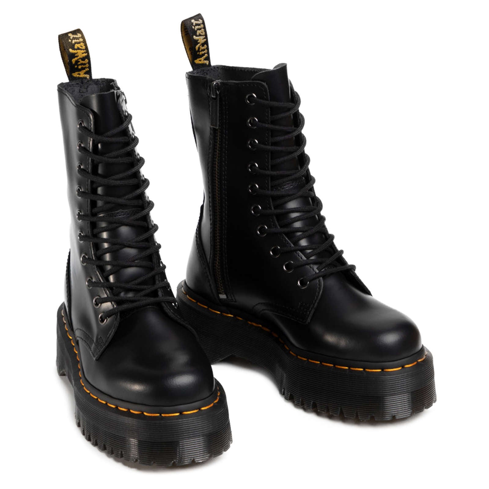 Jadon black polished clearance smooth dr martens