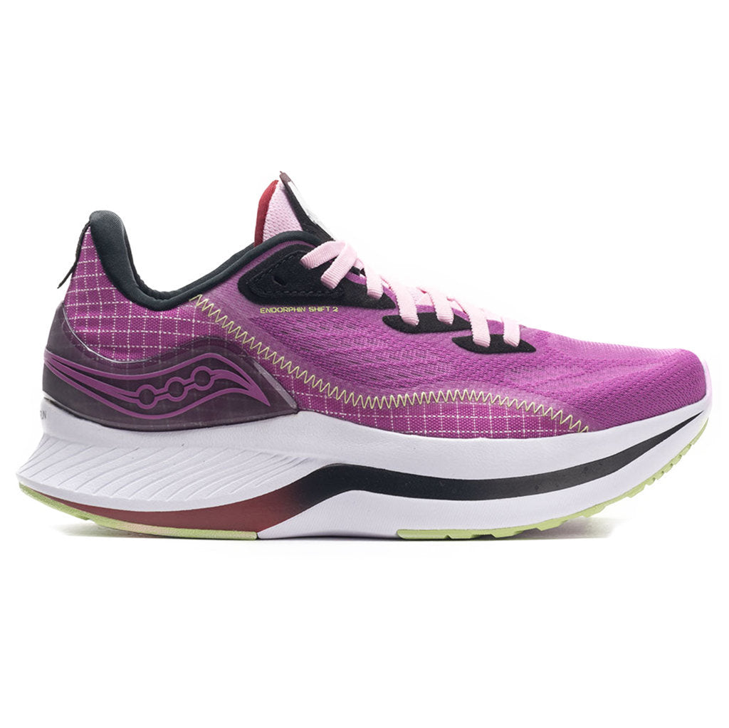 Saucony Womens Trainers Endorphin Shift 2 Lace-Up Low-Top Textile Synthetic - UK 5