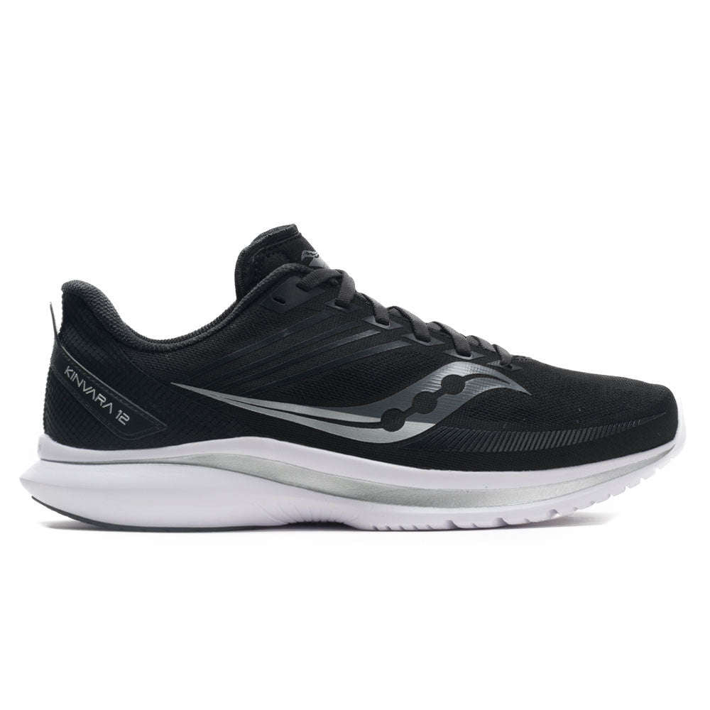 Saucony Kinvara 12 Synthetic Textile Men's Low-Top Trainers#color_black silver