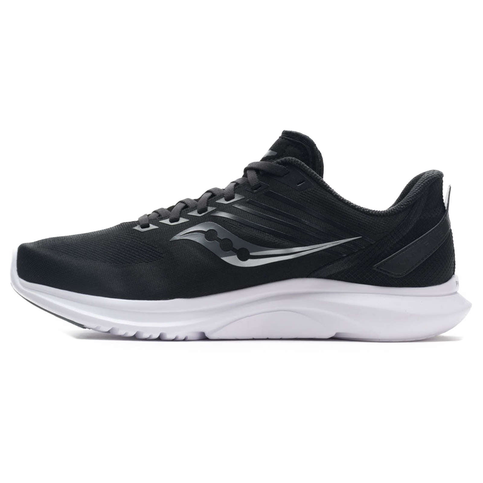 Saucony Kinvara 12 Synthetic Textile Men's Low-Top Trainers#color_black silver