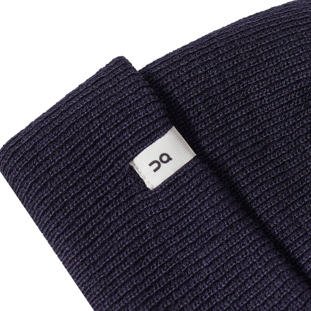 On Running Merino Beanie Wool Unisex Hats #color_Navy