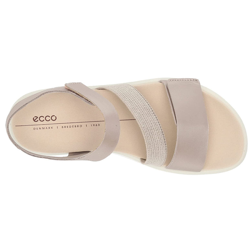 Ecco Womens Sandals Flowt 273713 Hook-And-Loop Slingback Leather Textile - UK 6