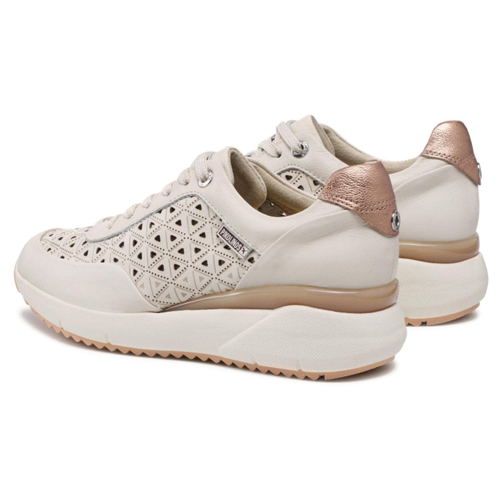 Pikolinos Sella W6Z-6632 W6Z-6632C1 Leather Womens Trainers - Nata - UK 5-5.5