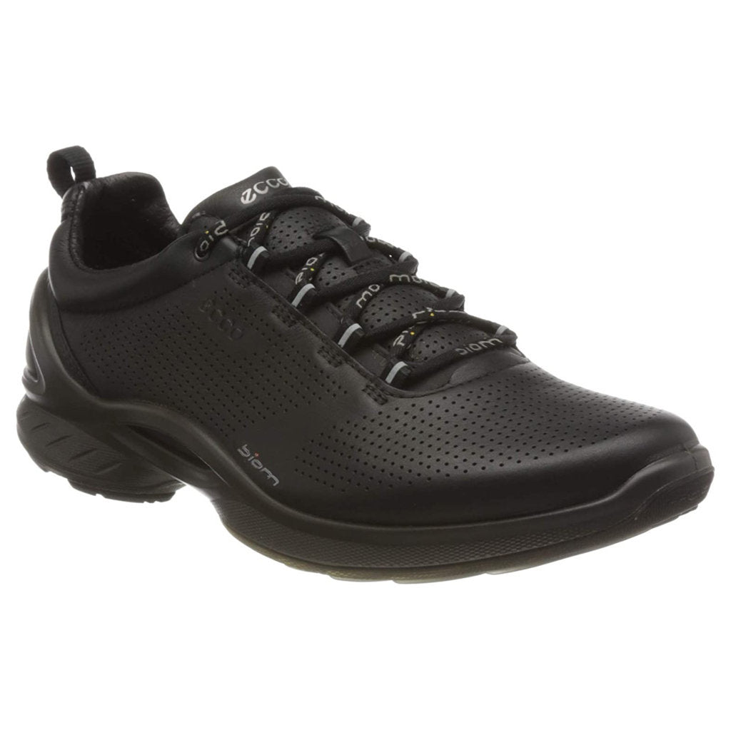 Ecco Biom Fjuel Leather Womens Trainers#color_black