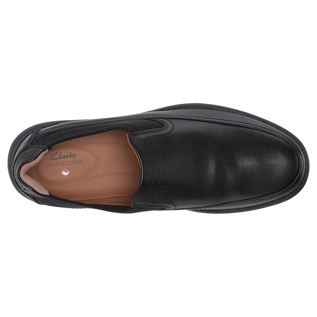 Clarks Un Abode Go Leather Textile Men's Shoes#color_black