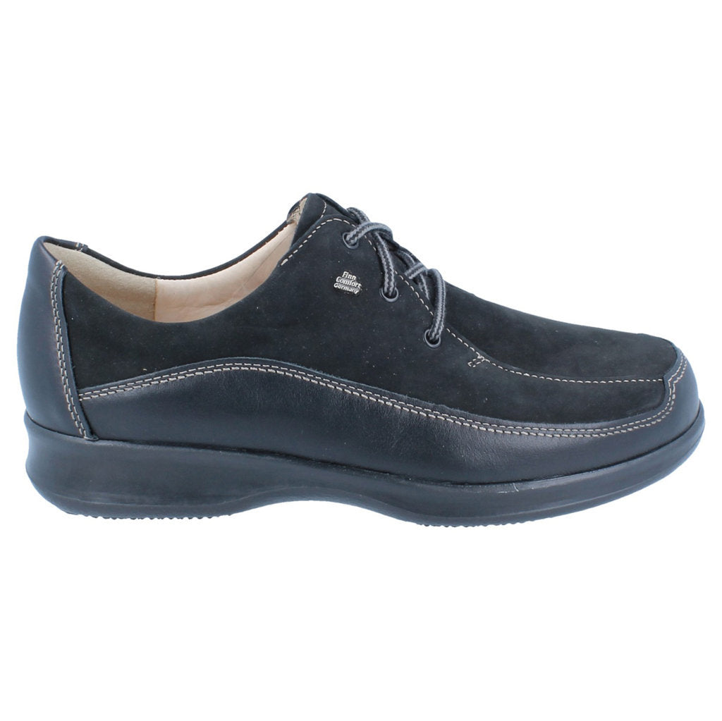 Finn Comfort Acapulco Leather Women's Shoes#color_black