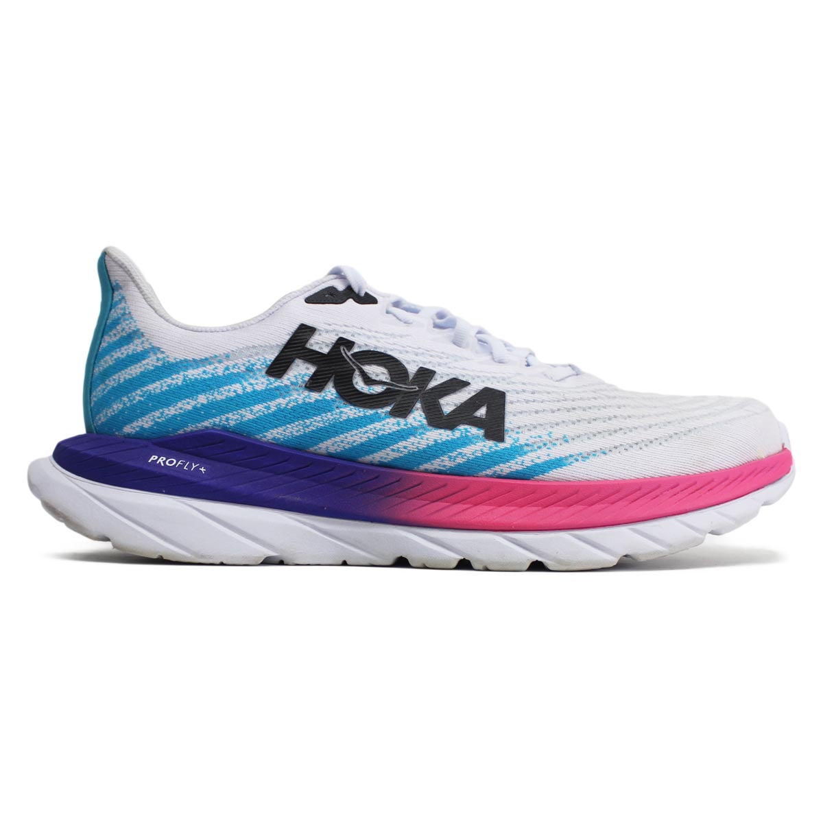 Hoka Mens Trainers Mach 5 Casual Lace-Up Low-Top Textile - UK 10