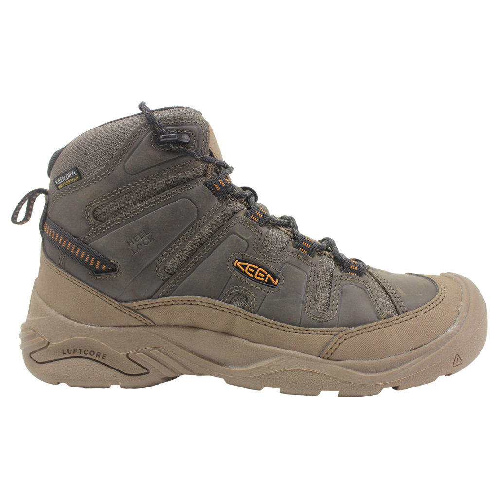 Keen Mens Boots Circadia Mid Leather Textile - UK 8