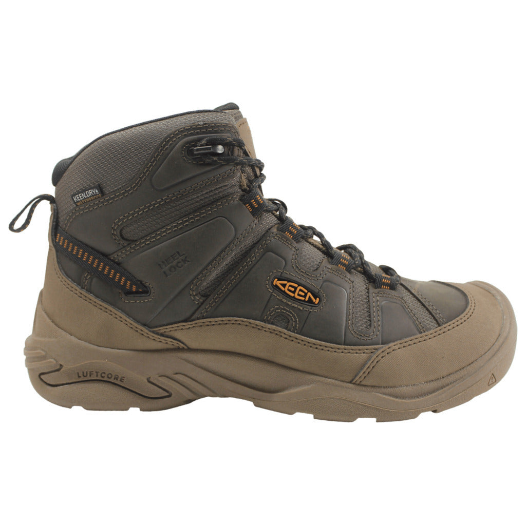 Keen Mens Boots Circadia Mid Lace Up Leather Textile - UK 8.5