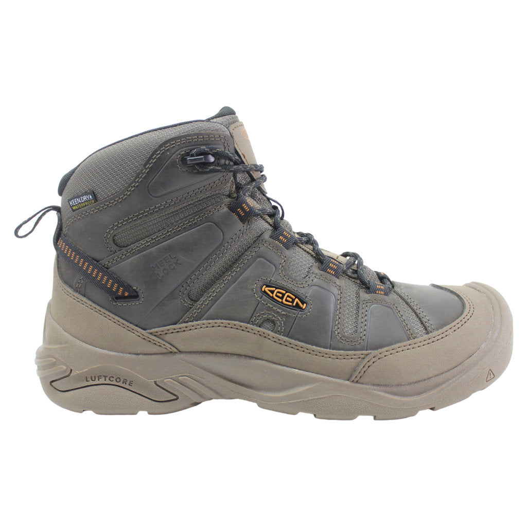 Keen Mens Boots Circadia Mid Leather Textile - UK 9