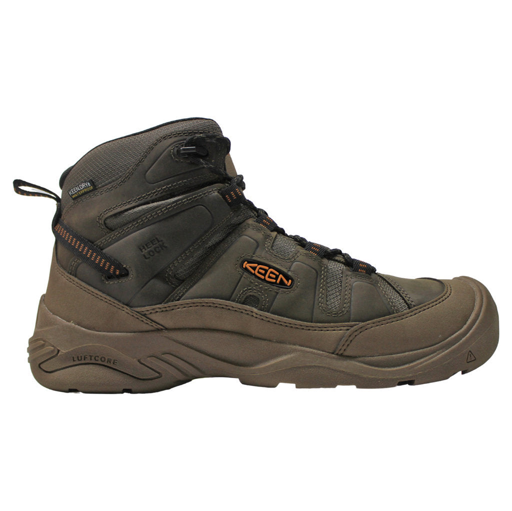 Keen Mens Boots Circadia Mid Lace Up Leather Textile - UK 10