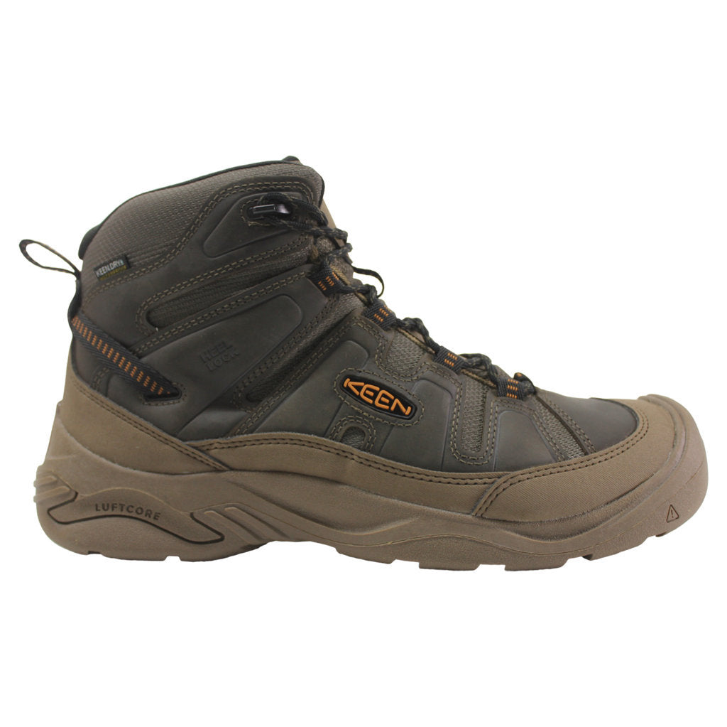 Keen Mens Boots Circadia Mid Lace Up Leather Textile - UK 11