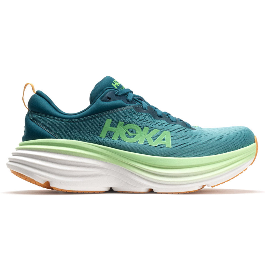 Hoka Mens Trainers Bondi 8 Lace Up Low Top Running Sneakers Textile - UK 7