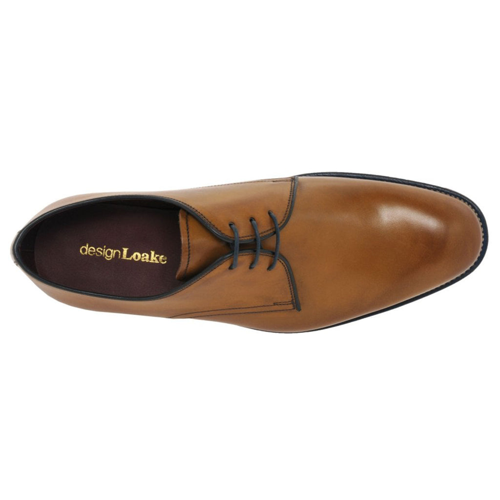 Loake Drake Polished Leather Men's Formal Shoes#color_tan