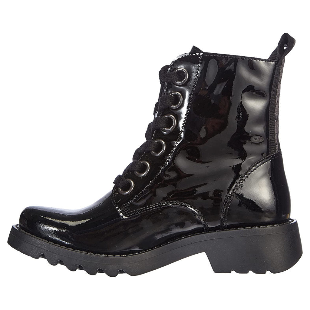 Fly london patent outlet leather boots