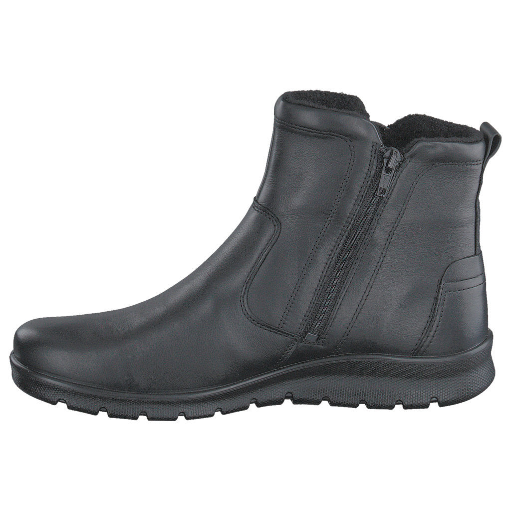 Ecco Babett Leather Womens Boots#color_black