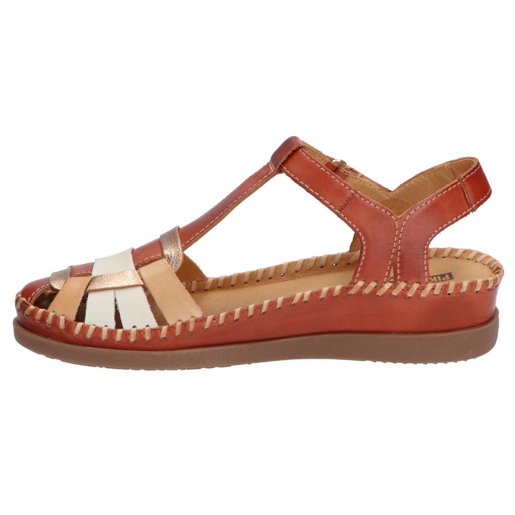 Pikolinos Cadaques W8K-0965C1 W8K-0965C1 Leather Womens Sandals - Brick - UK 7-7.5