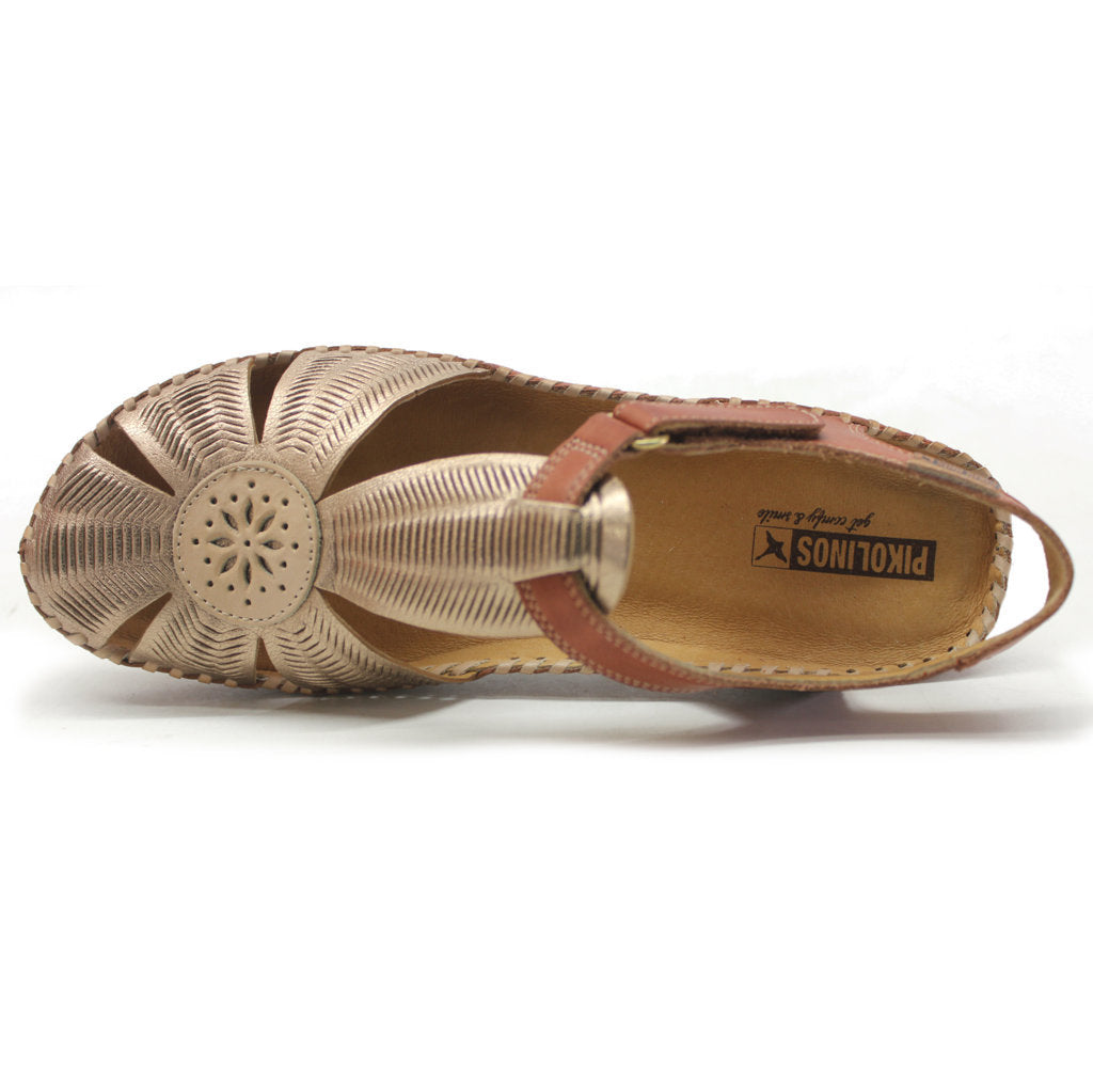 Pikolinos P. Vallarta 655-0575CLC2 Leather Womens Sandals#color_champagne