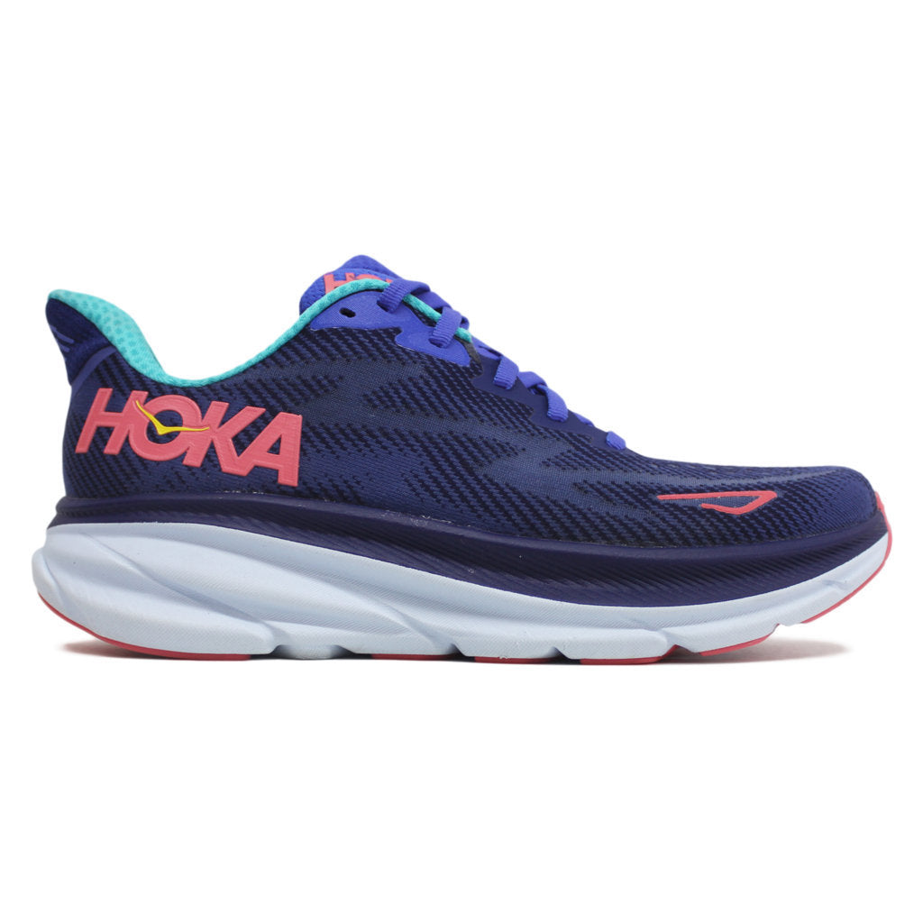 Hoka Womens Trainers Clifton 9 Casual Lace Up Low Top Textile - UK 5.5