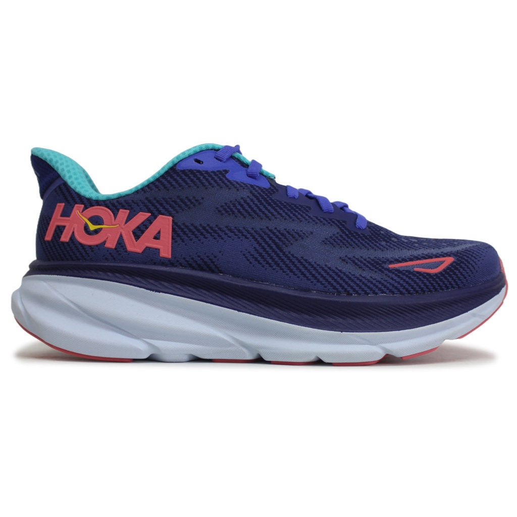 Hoka Womens Trainers Clifton 9 Lace Up Low Top Sneakers Textile - UK 6