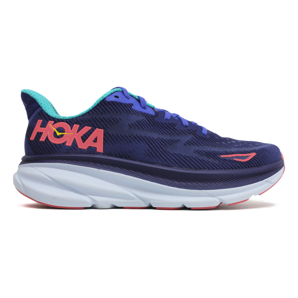 Hoka Womens Trainers Clifton 9 Lace Up Low Top Sneakers Textile - UK 8.5