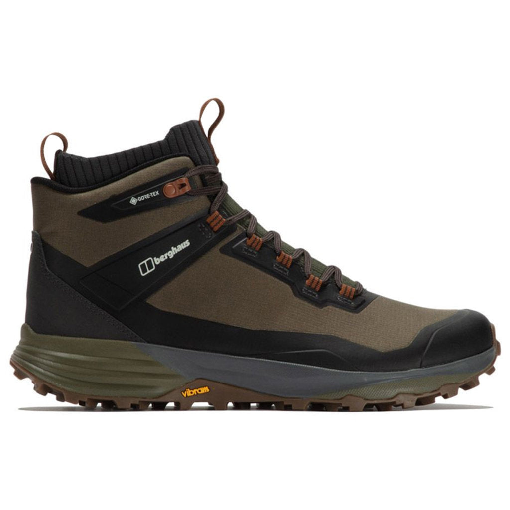 Berghaus VC22 GTX AF Synthetic Textile Men's Mid-High Hiking Boots#color_dark brown dark green