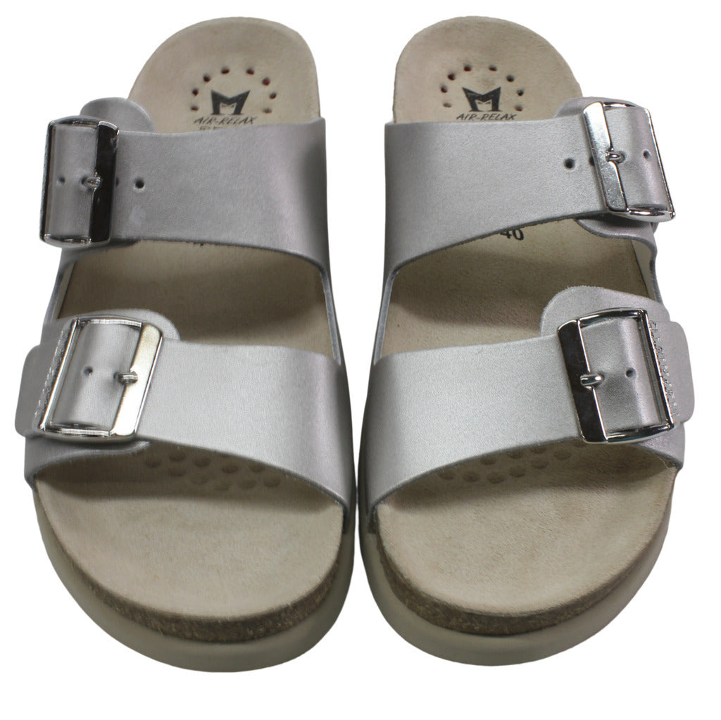 Mephisto Womens Sandals Hester Buckle Slip On Open Back Smooth Leather - UK 7.5