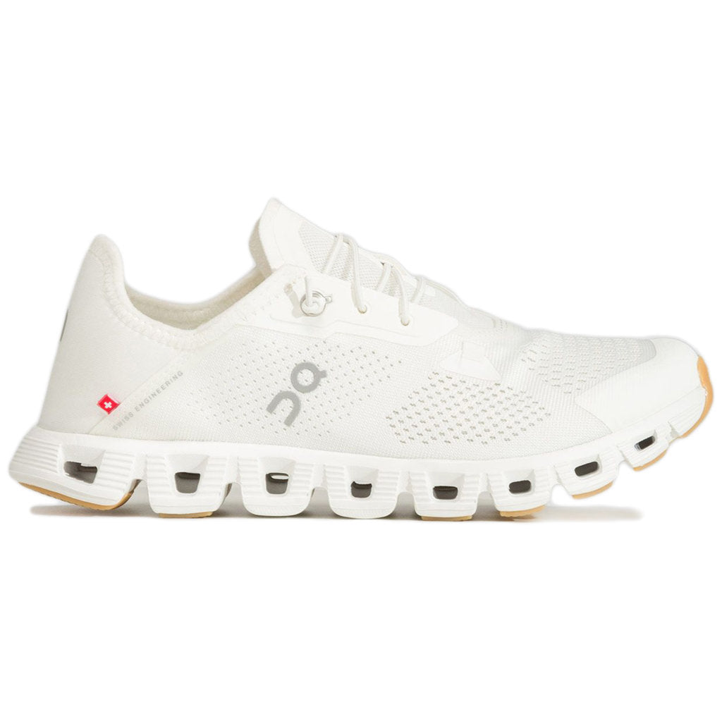 On Cloud 5 Coast Textile Synthetic Womens Trainers#color_undyed white white