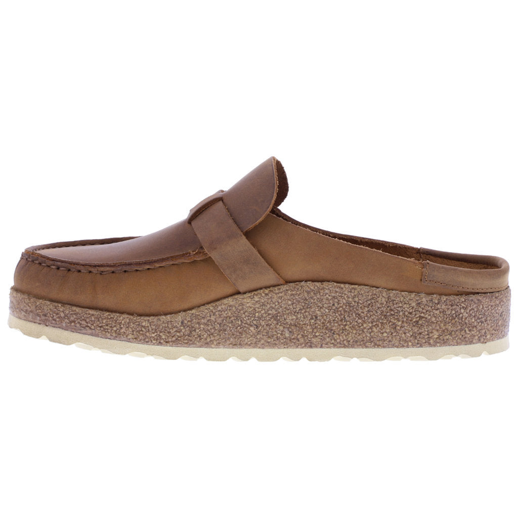 Birkenstock Unisex Sandals Buckley Casual Buckle Slip-On Oiled Leather - UK 7