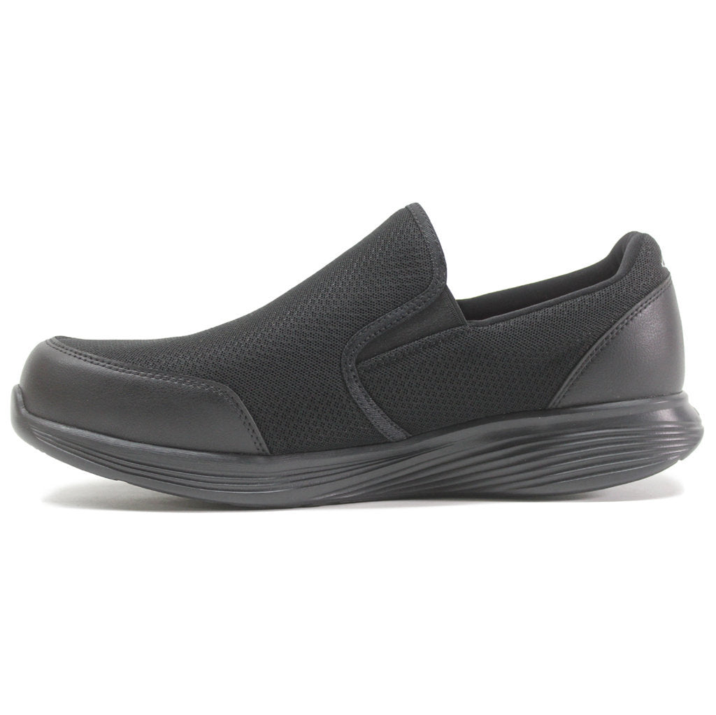 MBT Modena De Acacia Slip On Textile Leather Mens Shoes#color_black