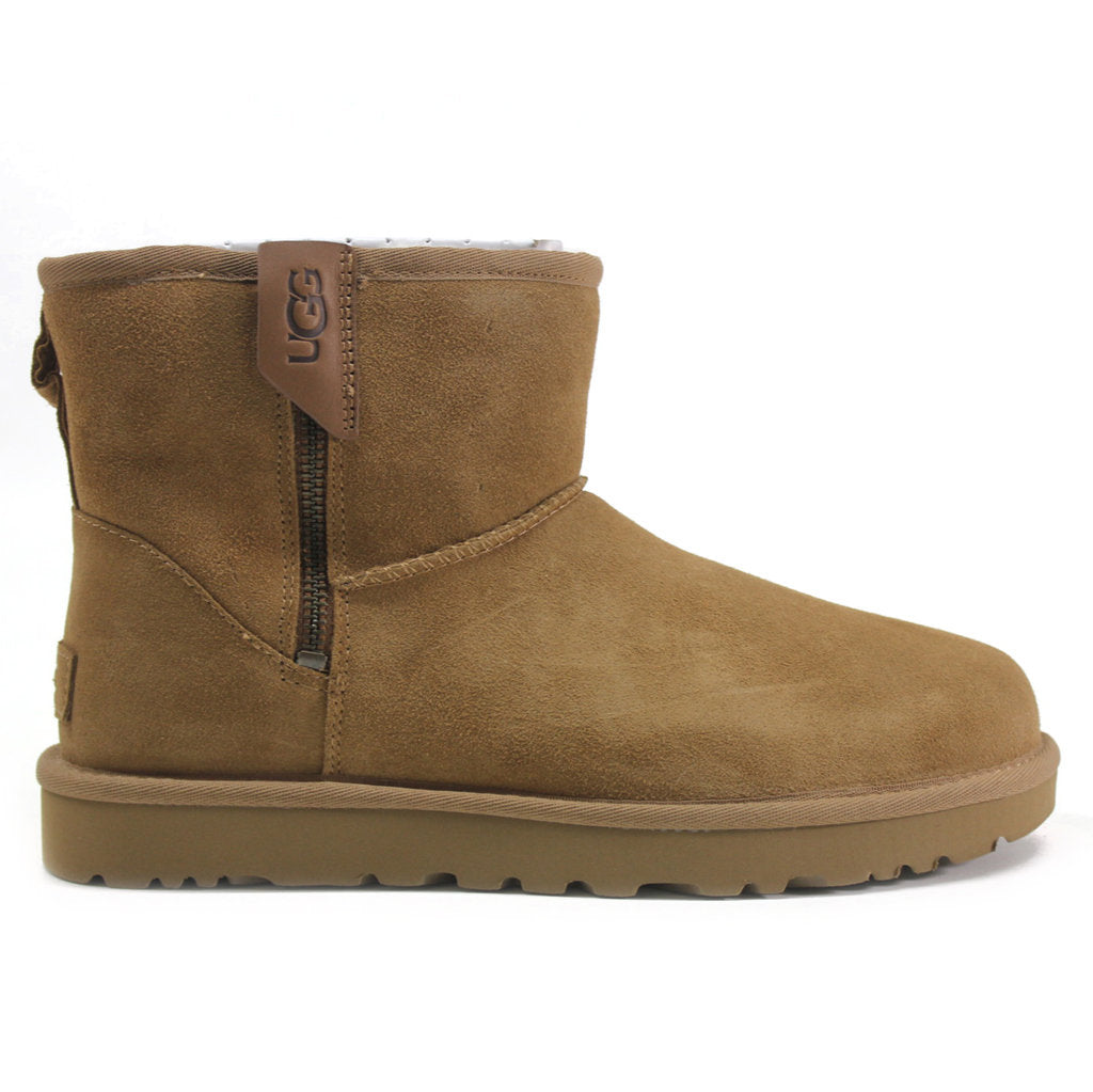 Ugg Classic Mini Bailey Zip Suede Womens Boots#color_chestnut