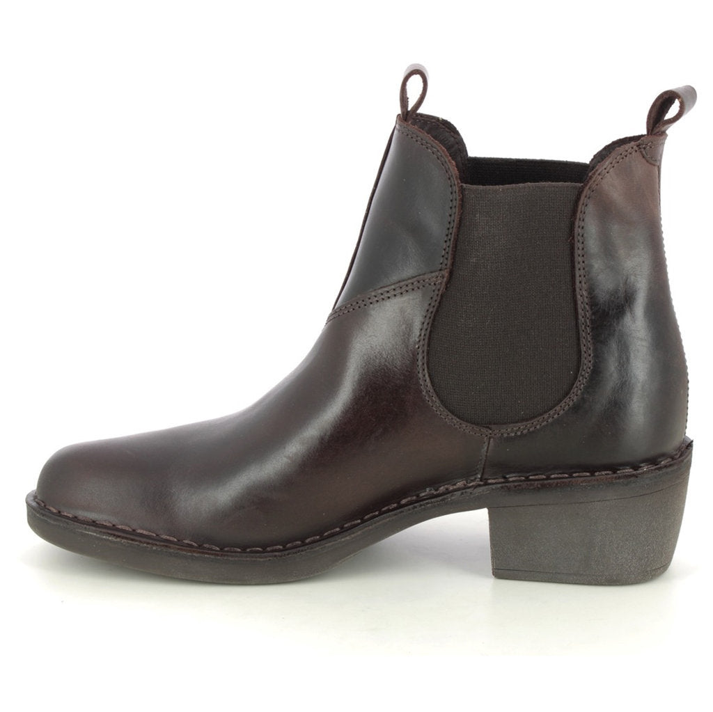 Fly London MEME030FLY Leather Womens Boots#color_dark brown