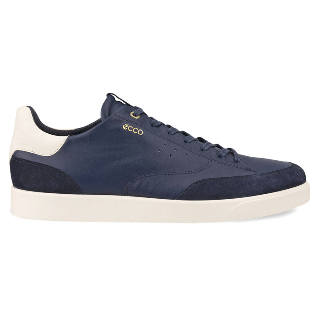 Ecco Street Lite 521394 Nubuck Leather Mens Trainers#color_night sky marine limestone