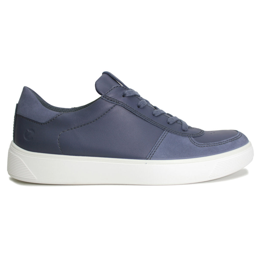 Ecco Street Tray Nubuck Leather Mens Shoes#color_ombre